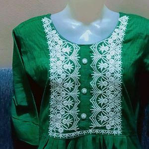 2 Kurti Combo Green Maroon