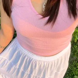 Y2k Cute Pink Top