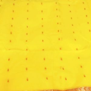 Yellow Colour Tant Saree