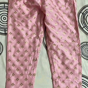 Purple Kurta And Pink Pant With Duppta