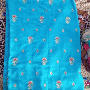 Sky Blue Party Wear Saree with Gift 🎁🎁🎁🎁🎁