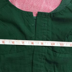 Bottle Green colour Blouse like new