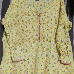 Yellow Kurti For Dailywear