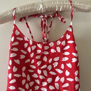 Beautiful Red And White Polka Dots One Peice