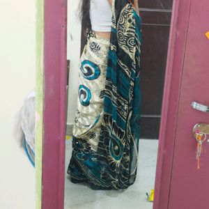 Embellished Stone Work Saree