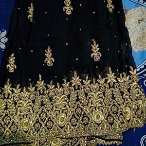 Black Gharara Suit