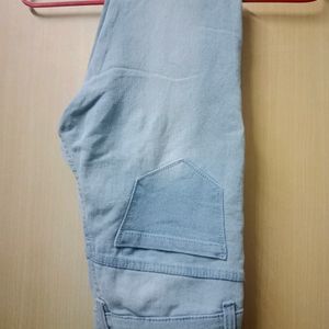 Denim Jeans In Light Blue Color