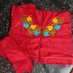 Embroidery Combo Blouse Piece