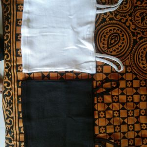 Black And White Camisoles For Inner Wear