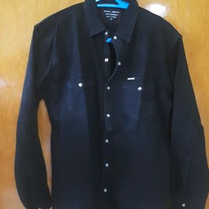 Denim Look Shirt Boys 16