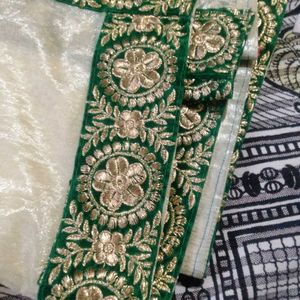 New Gold Cream  Duppata /Voni