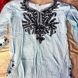 Chikankari Short Kurta