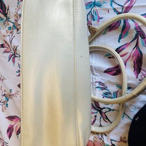 White Leather Handbag