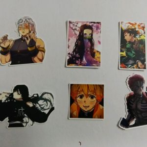 Demon Slayer Stickers  Set Of 6