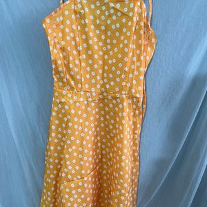 SSS Flower printed orange dress