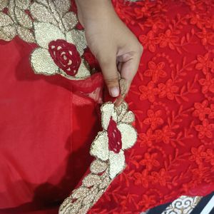 Red Hot Saree