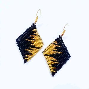 Black Earrings (Handmade)