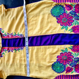 Ethnic Embroidered Kurta For Women/Teen Girls