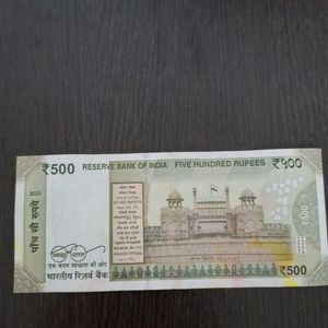 9MU 404400; 500 Rupees Note