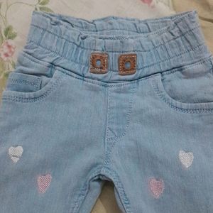 Girls Embroidery Jeans