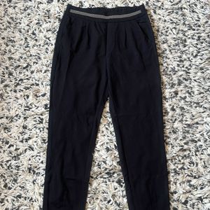 Black Cotton Trousers