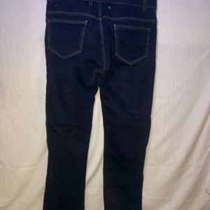 Navy Blue Straight Casual Pant (Girl's)