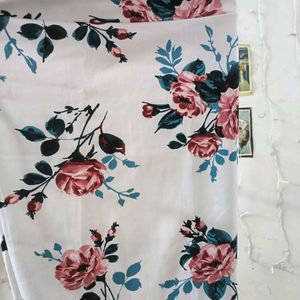 Knee Length Floral Skirt