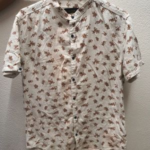 Showoff Floral Printed Half Shirt (Men's)