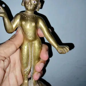 Godess Radha Brass Idol Pithal