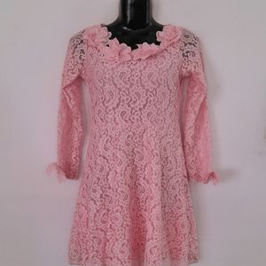 Pink Lace Dress (Women's)