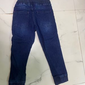 Boys Denim Joggers Age 5-6