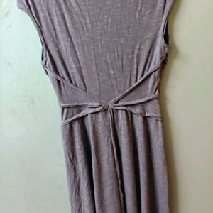 Chic Full Grey Midi Dress - Timeless and Elegant