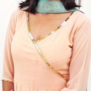 Peach Kurti Or Frock