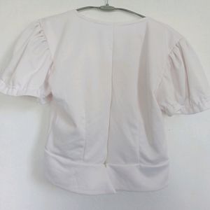 White Formal Top