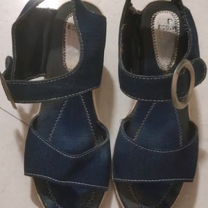 Denim Fabric Sandals