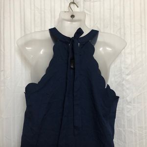 Shein Blue Mini Sleeveless Dress