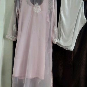 Luchnawi Chikankari Kurta Set Size Issue