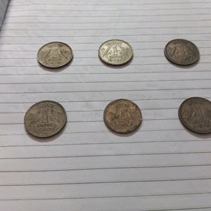 Rs 1 Coin Set Of 6