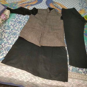 Men Kurta Pants And Vest Winter