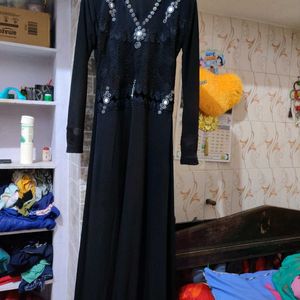 Black Abaya With Dupatta