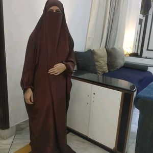 2-2 Jilbab N Khimar Black Brown