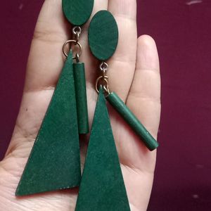 Green 💚 Colour Earrings