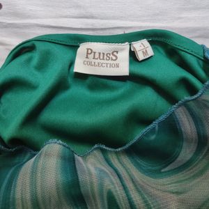 PlusS Casual printed green Tops ! 💚