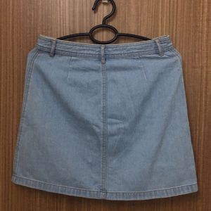 Light Blue Denim Skirt