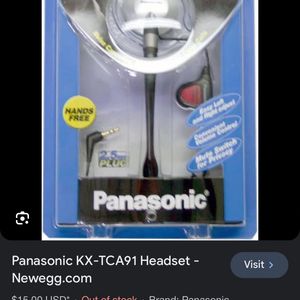 VINTAGE Panasonic Clip On Ear Headset