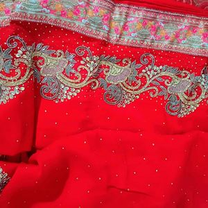 Ravishing Red Heavy Bridal Saree..🔥