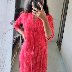 Red Kurta For Women