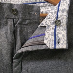 Grey Formal Trousers/ Pants For Men