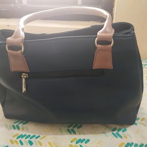 Blue And Pink Handbag, Slightly Damaged