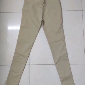 Beige Formal Pants